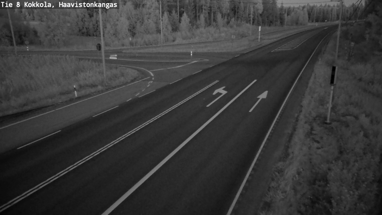 Weather Camera Image Väg 8 Karleby, Haavistonkangas, Kokkola, Keski-Pohjanmaa