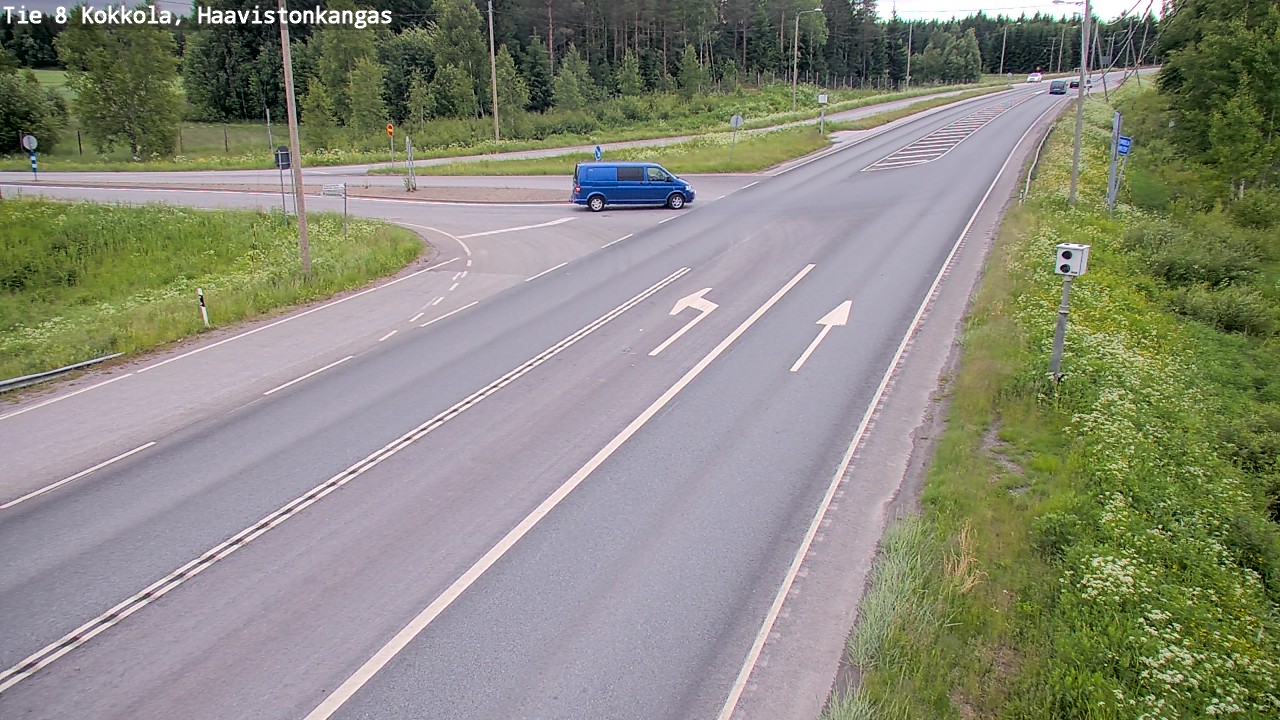 Weather Camera Image Väg 8 Karleby, Haavistonkangas, Kokkola, Keski-Pohjanmaa