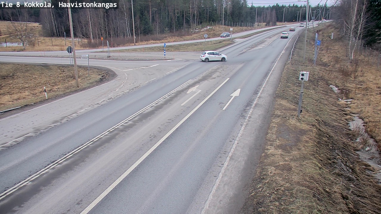 Weather Camera Image Väg 8 Karleby, Haavistonkangas, Kokkola, Keski-Pohjanmaa