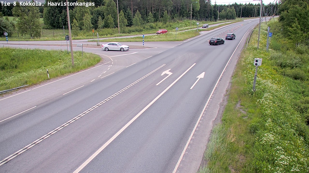 Weather Camera Image Väg 8 Karleby, Haavistonkangas, Kokkola, Keski-Pohjanmaa