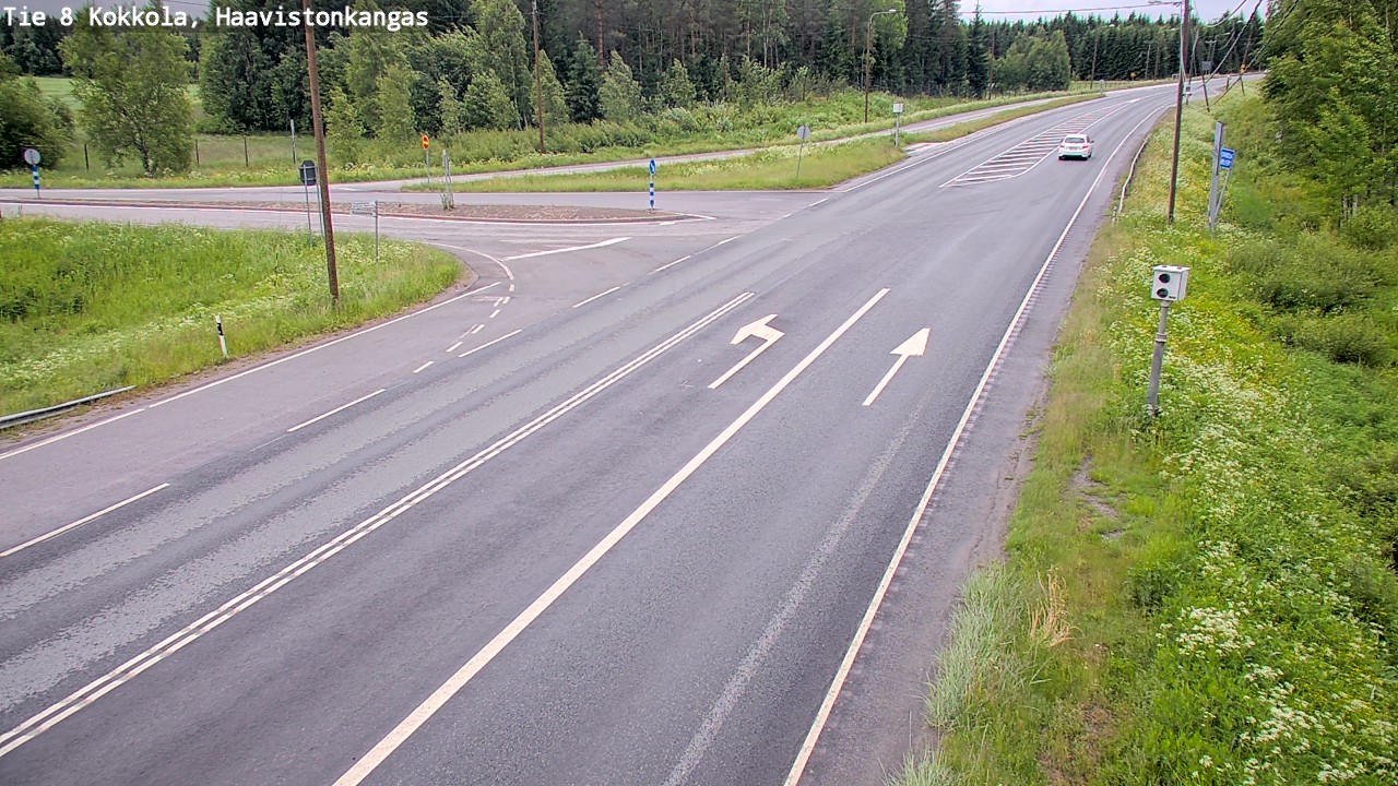 Weather Camera Image Väg 8 Karleby, Haavistonkangas, Kokkola, Keski-Pohjanmaa