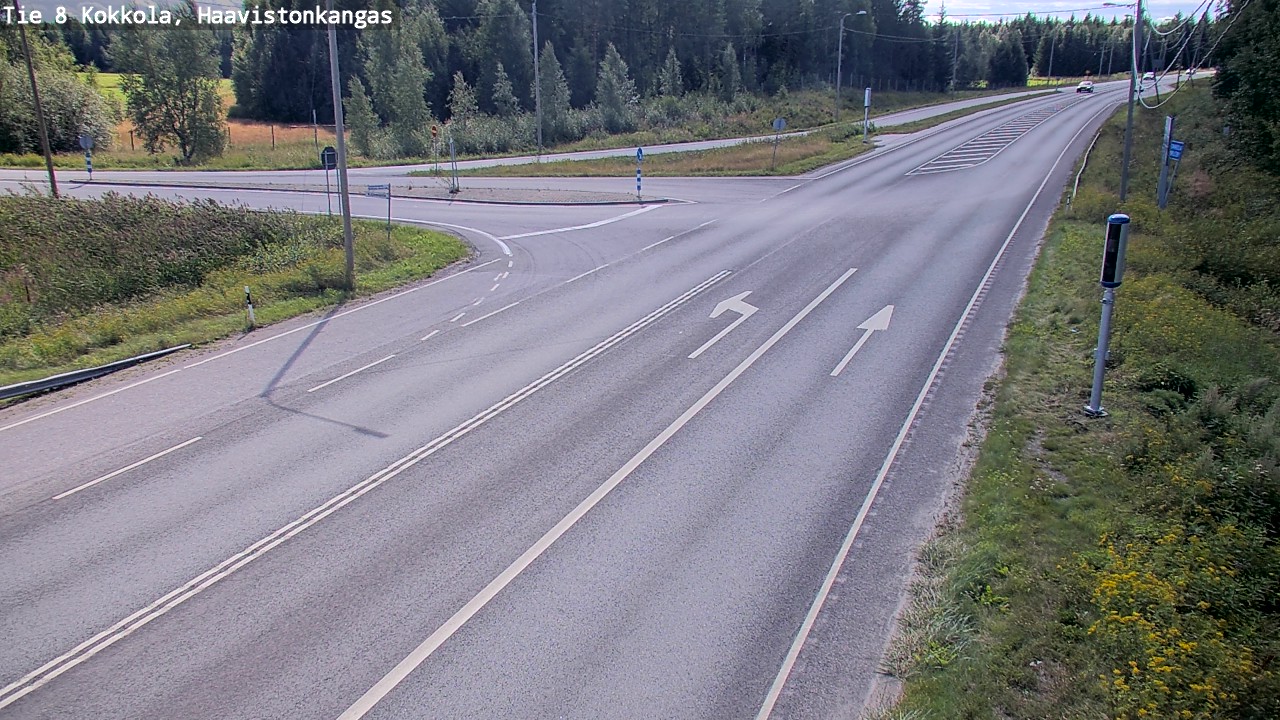 Weather Camera Image Väg 8 Karleby, Haavistonkangas, Kokkola, Keski-Pohjanmaa