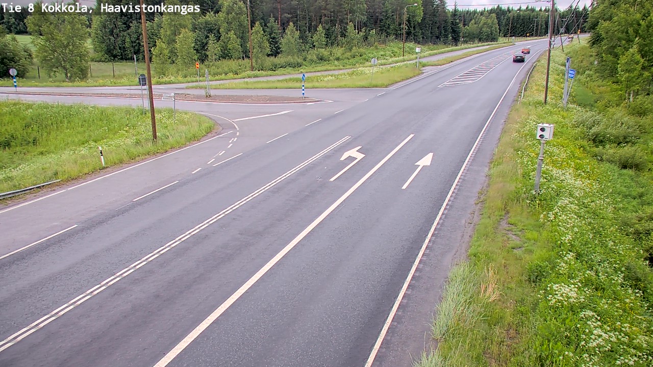 Weather Camera Image Väg 8 Karleby, Haavistonkangas, Kokkola, Keski-Pohjanmaa