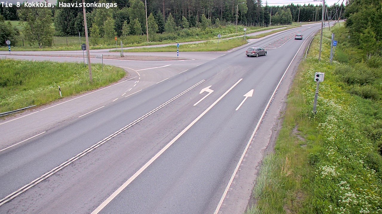 Weather Camera Image Väg 8 Karleby, Haavistonkangas, Kokkola, Keski-Pohjanmaa