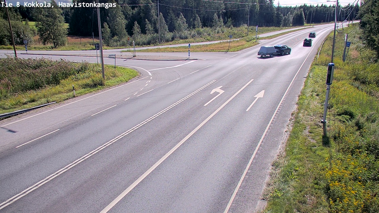 Weather Camera Image Väg 8 Karleby, Haavistonkangas, Kokkola, Keski-Pohjanmaa