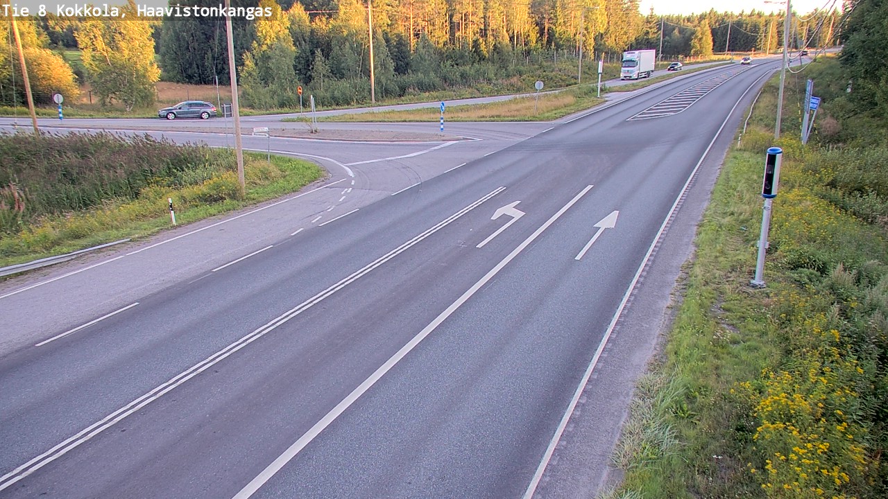 Weather Camera Image Väg 8 Karleby, Haavistonkangas, Kokkola, Keski-Pohjanmaa