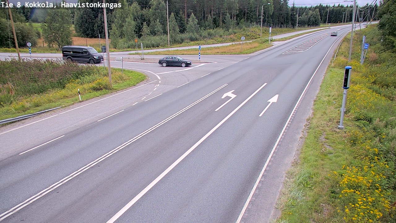Weather Camera Image Väg 8 Karleby, Haavistonkangas, Kokkola, Keski-Pohjanmaa