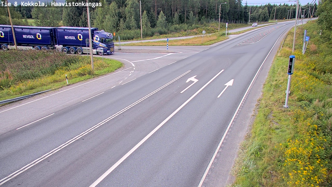 Weather Camera Image Väg 8 Karleby, Haavistonkangas, Kokkola, Keski-Pohjanmaa