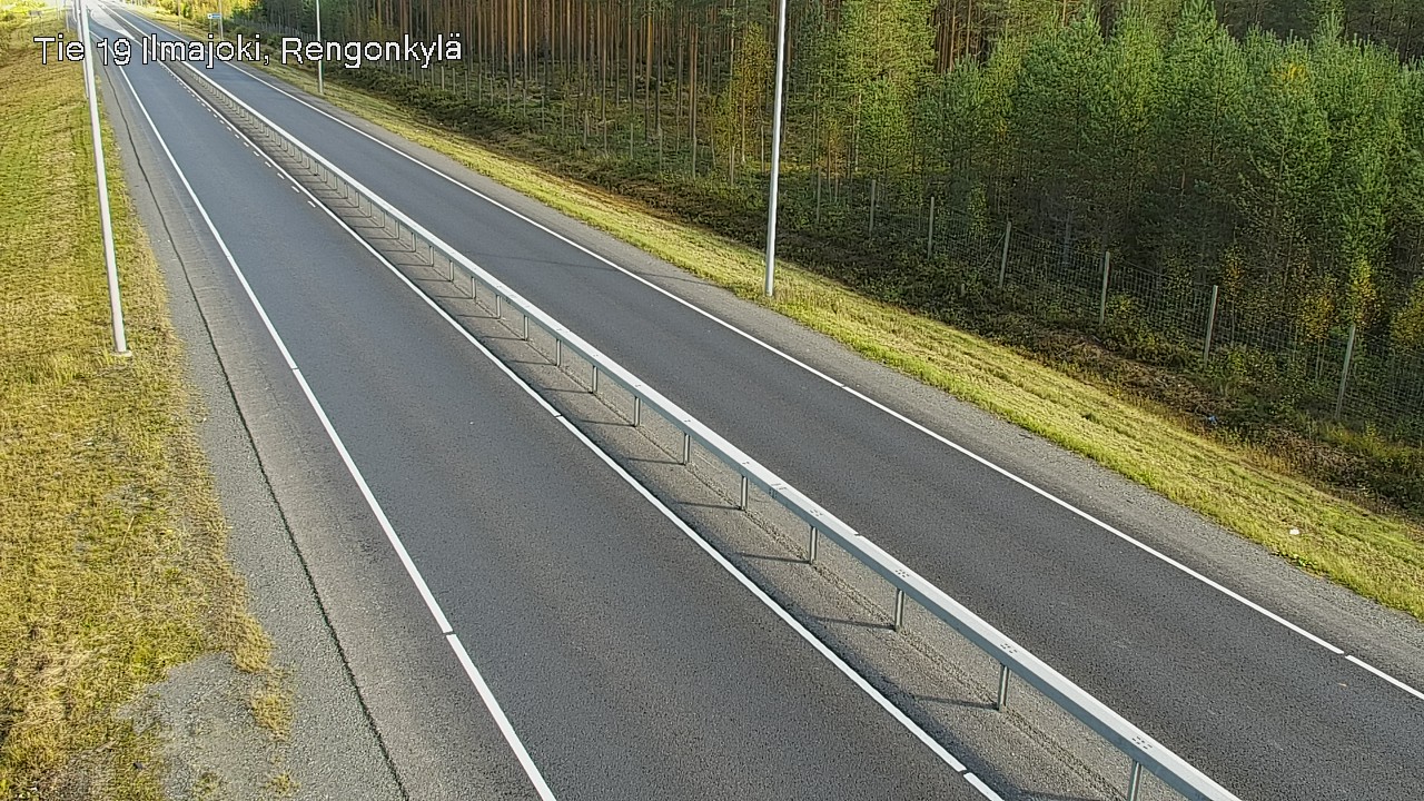 Weather Camera Image Väg 19 Ilmola, Rengonkylä, Ilmajoki, Etelä-Pohjanmaa