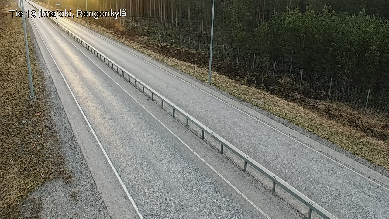 Weather Camera Image Road 19 Ilmajoki, Rengonkylä, Ilmajoki, Etelä-Pohjanmaa