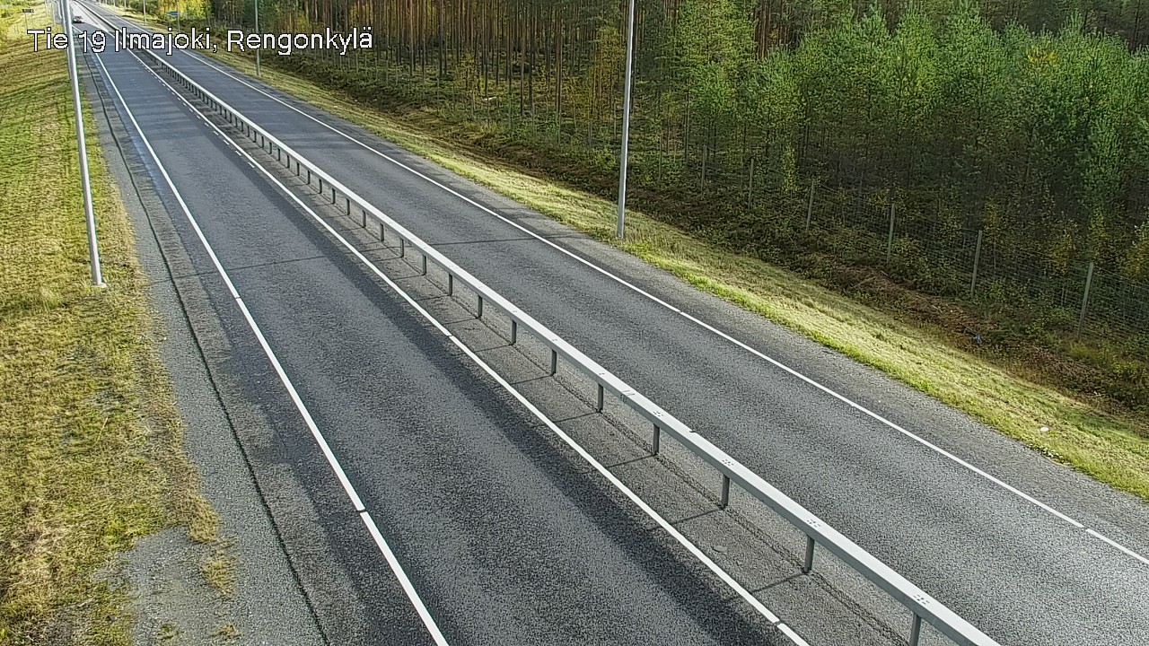 Weather Camera Image Väg 19 Ilmola, Rengonkylä, Ilmajoki, Etelä-Pohjanmaa