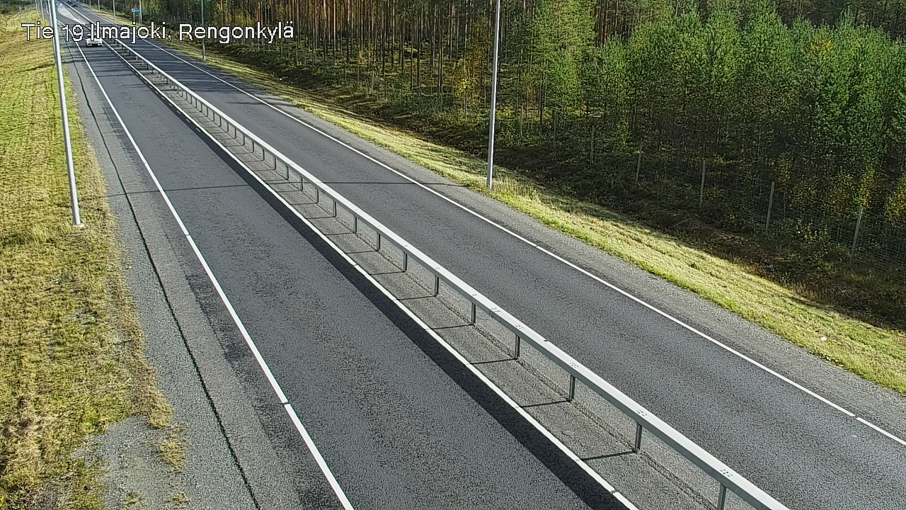 Weather Camera Image Väg 19 Ilmola, Rengonkylä, Ilmajoki, Etelä-Pohjanmaa