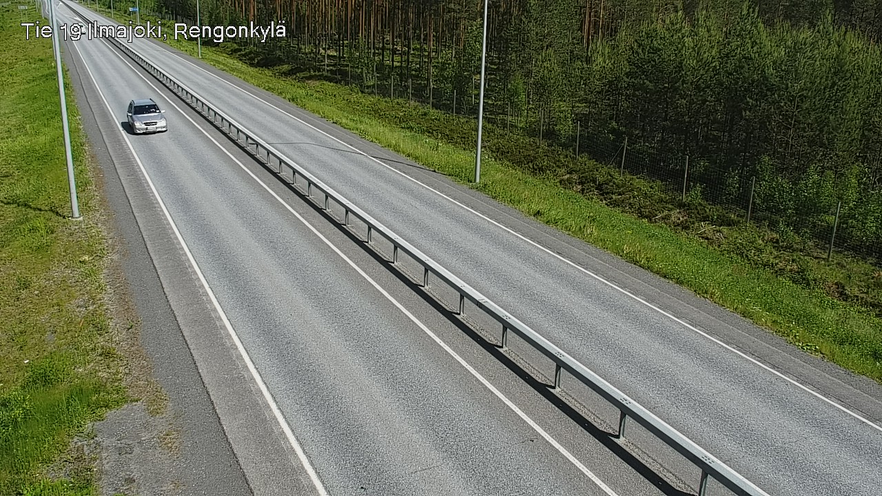 Weather Camera Image Väg 19 Ilmola, Rengonkylä, Ilmajoki, Etelä-Pohjanmaa