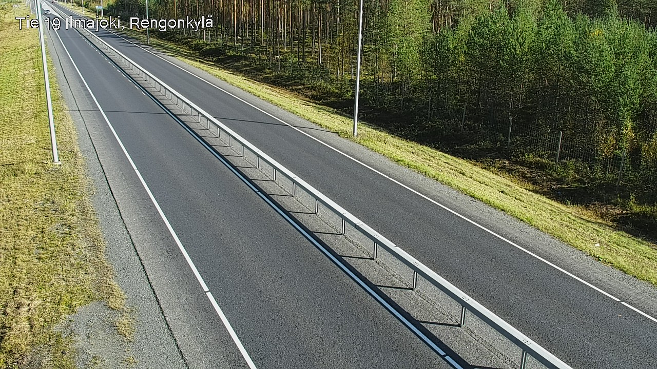 Weather Camera Image Väg 19 Ilmola, Rengonkylä, Ilmajoki, Etelä-Pohjanmaa