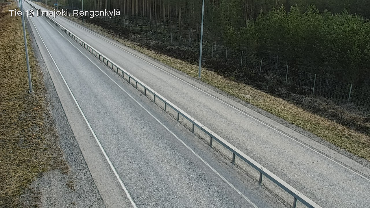 Weather Camera Image Väg 19 Ilmola, Rengonkylä, Ilmajoki, Etelä-Pohjanmaa