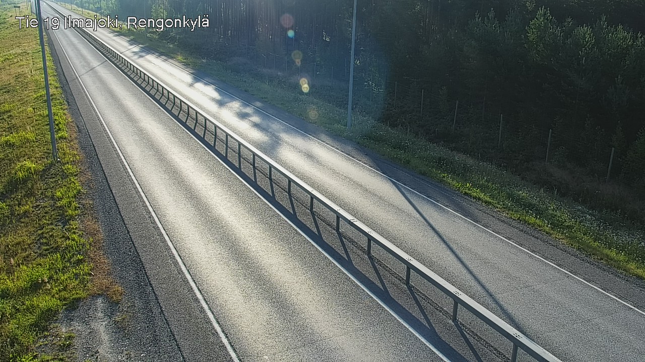Weather Camera Image Väg 19 Ilmola, Rengonkylä, Ilmajoki, Etelä-Pohjanmaa