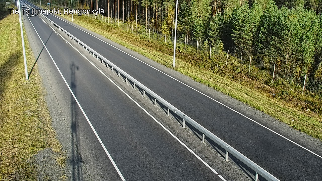 Weather Camera Image Väg 19 Ilmola, Rengonkylä, Ilmajoki, Etelä-Pohjanmaa