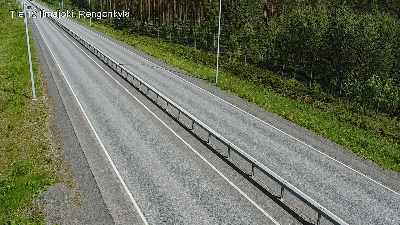 Weather Camera Image Väg 19 Ilmola, Rengonkylä, Ilmajoki, Etelä-Pohjanmaa