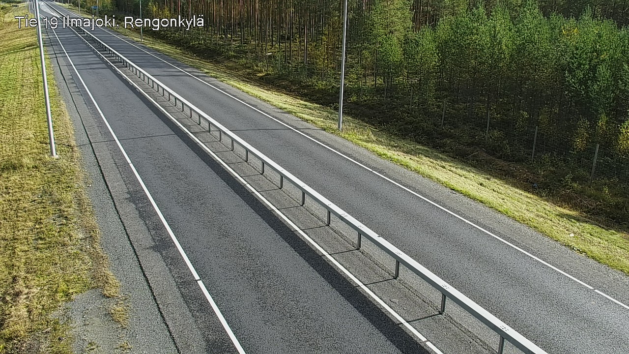 Weather Camera Image Väg 19 Ilmola, Rengonkylä, Ilmajoki, Etelä-Pohjanmaa