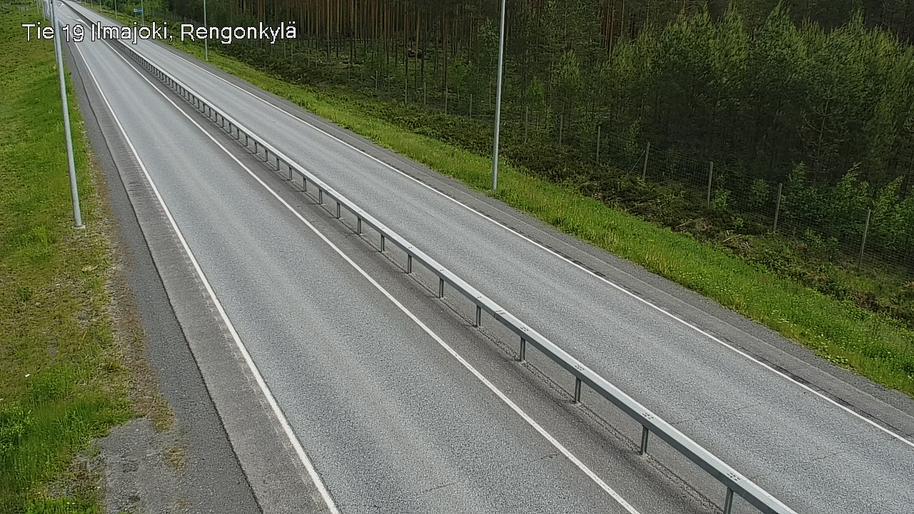 Weather Camera Image Väg 19 Ilmola, Rengonkylä, Ilmajoki, Etelä-Pohjanmaa