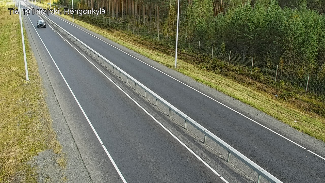 Weather Camera Image Väg 19 Ilmola, Rengonkylä, Ilmajoki, Etelä-Pohjanmaa