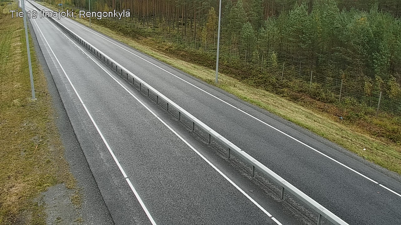 Weather Camera Image Väg 19 Ilmola, Rengonkylä, Ilmajoki, Etelä-Pohjanmaa