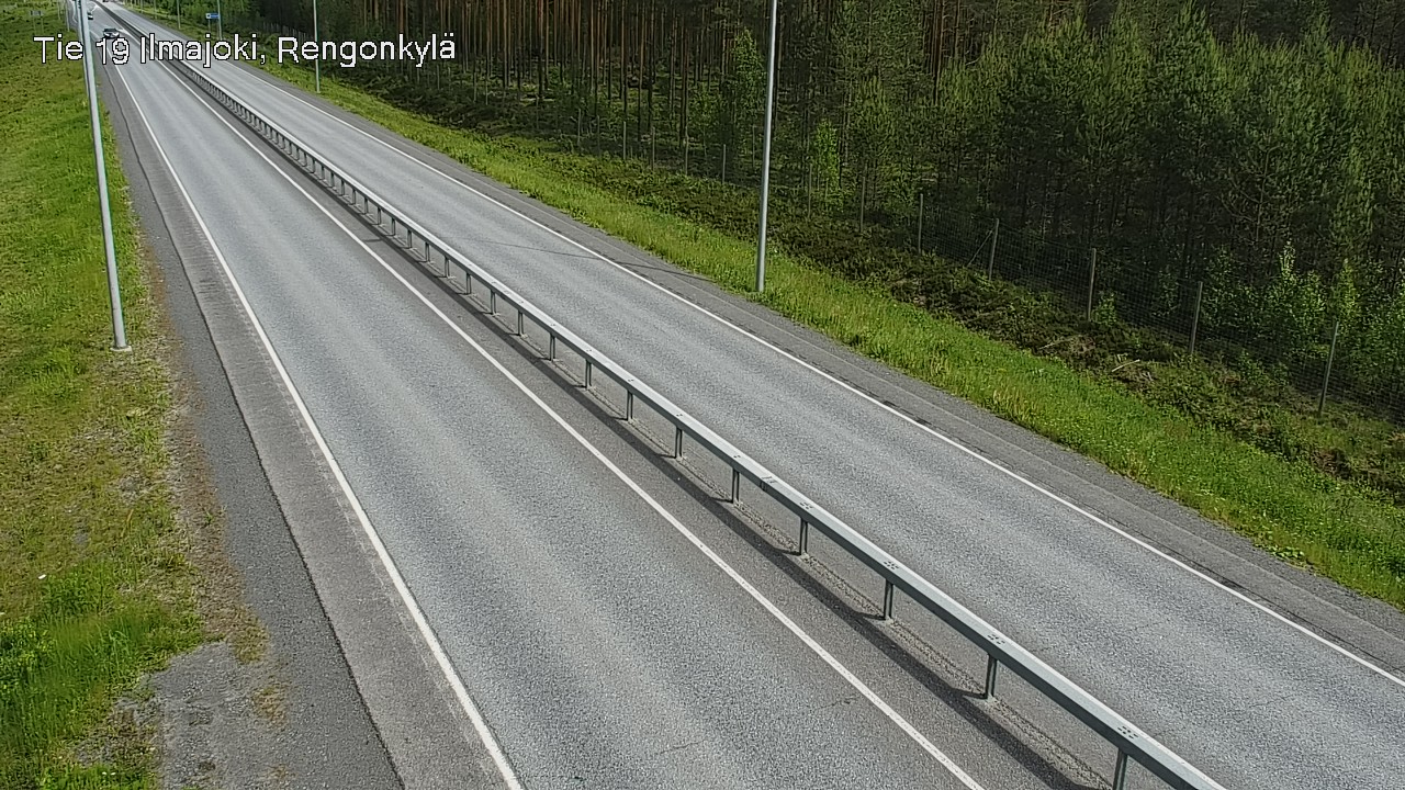 Weather Camera Image Väg 19 Ilmola, Rengonkylä, Ilmajoki, Etelä-Pohjanmaa
