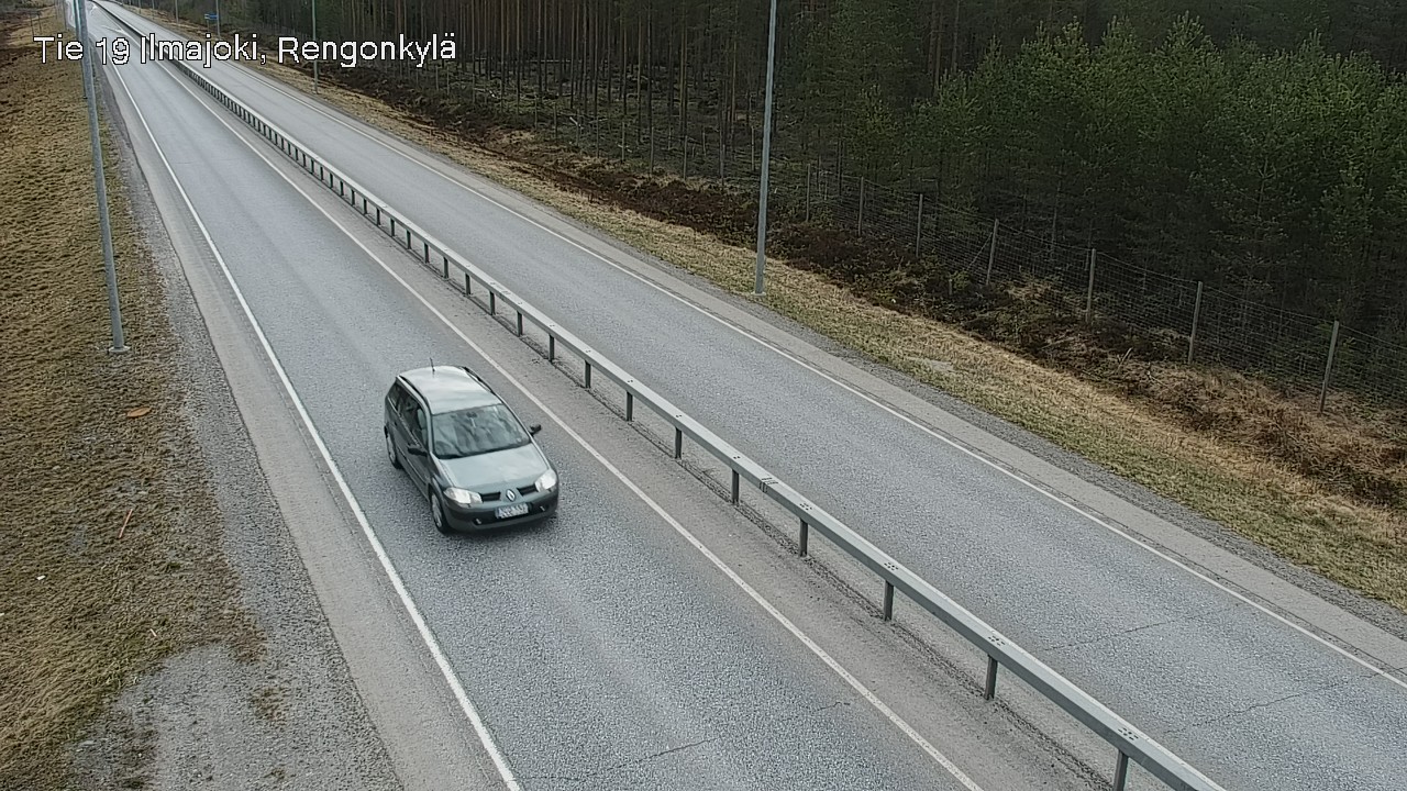Weather Camera Image Väg 19 Ilmola, Rengonkylä, Ilmajoki, Etelä-Pohjanmaa