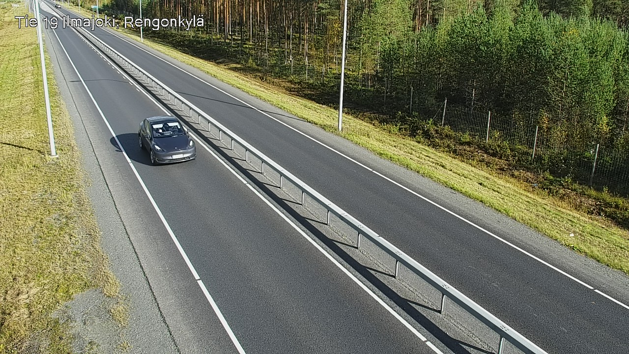 Weather Camera Image Väg 19 Ilmola, Rengonkylä, Ilmajoki, Etelä-Pohjanmaa