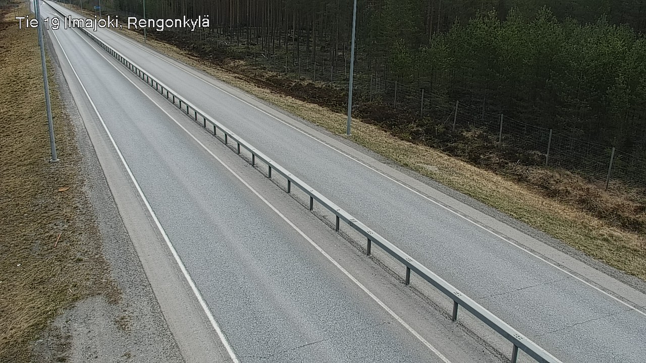 Weather Camera Image Väg 19 Ilmola, Rengonkylä, Ilmajoki, Etelä-Pohjanmaa