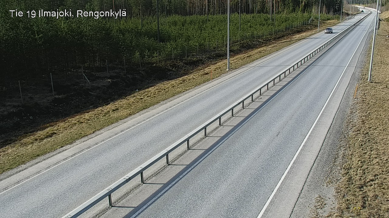 Weather Camera Image Väg 19 Ilmola, Rengonkylä, Ilmajoki, Etelä-Pohjanmaa