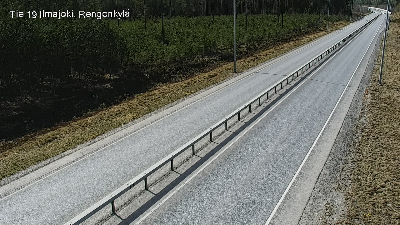 Weather Camera Image Väg 19 Ilmola, Rengonkylä, Ilmajoki, Etelä-Pohjanmaa