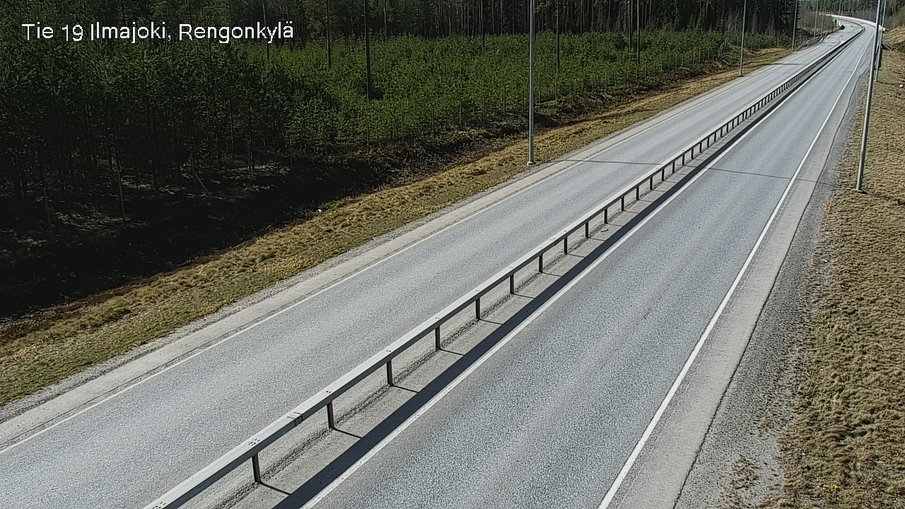 Weather Camera Image Väg 19 Ilmola, Rengonkylä, Ilmajoki, Etelä-Pohjanmaa