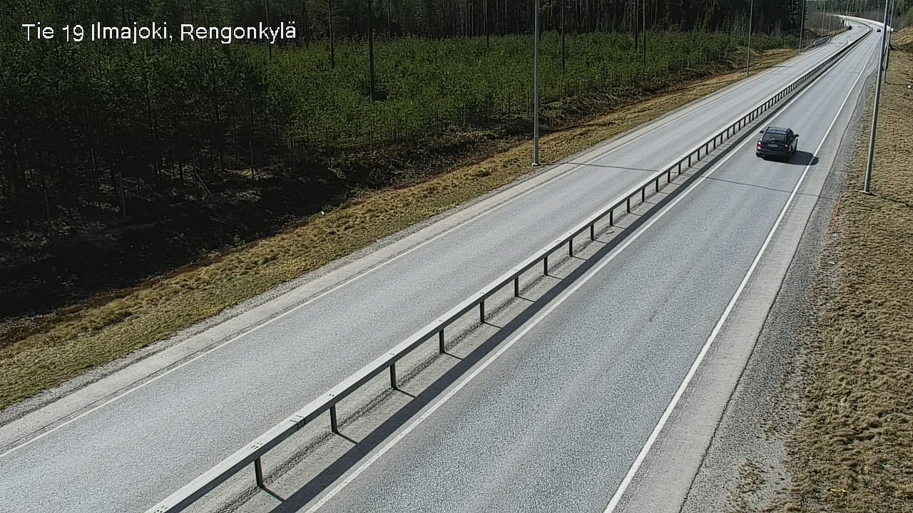 Weather Camera Image Väg 19 Ilmola, Rengonkylä, Ilmajoki, Etelä-Pohjanmaa