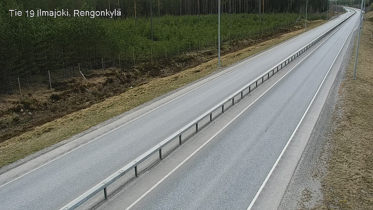 Weather Camera Image Väg 19 Ilmola, Rengonkylä, Ilmajoki, Etelä-Pohjanmaa