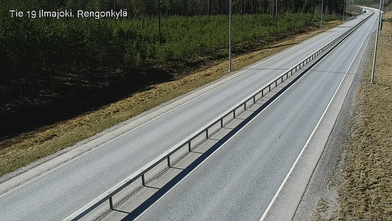 Weather Camera Image Väg 19 Ilmola, Rengonkylä, Ilmajoki, Etelä-Pohjanmaa