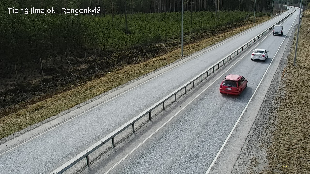 Weather Camera Image Väg 19 Ilmola, Rengonkylä, Ilmajoki, Etelä-Pohjanmaa