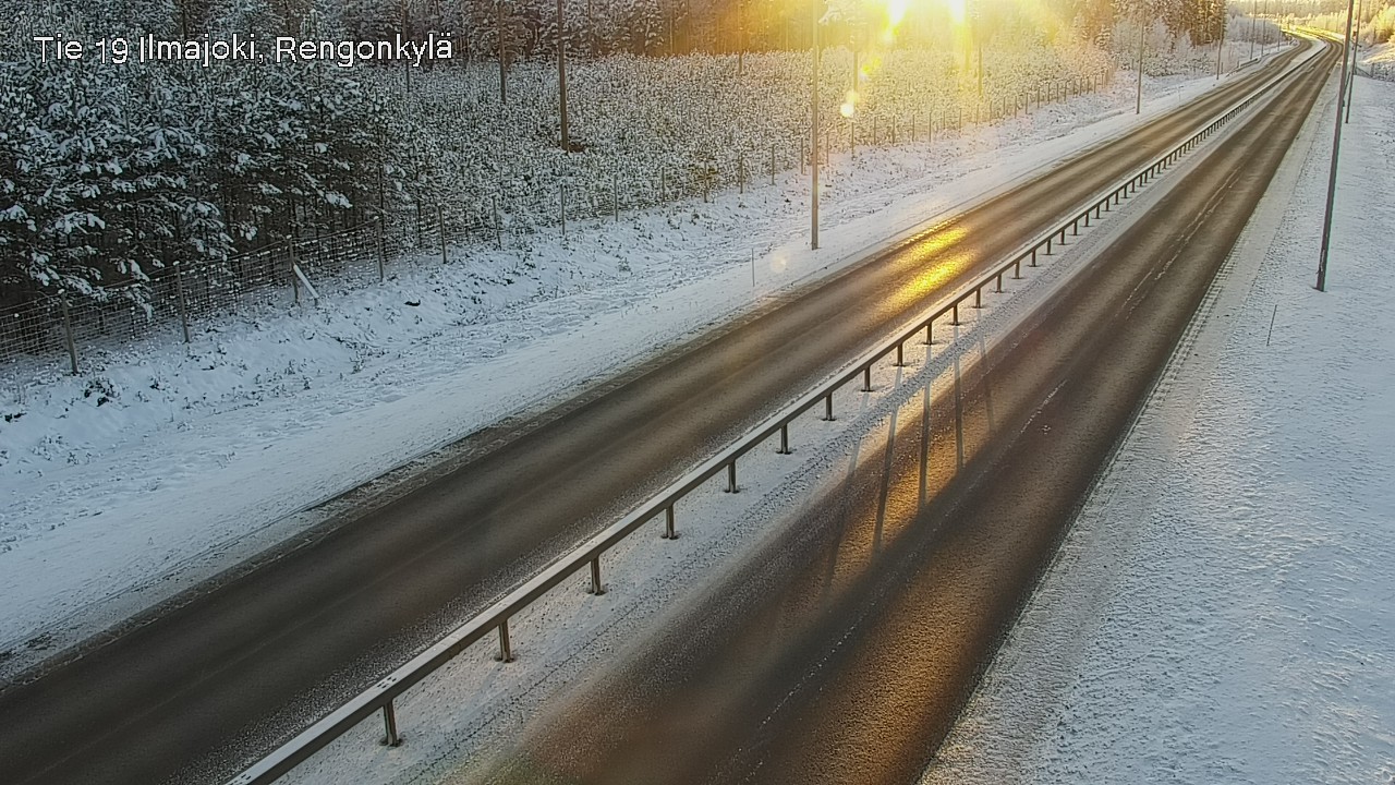 Weather Camera Image Väg 19 Ilmola, Rengonkylä, Ilmajoki, Etelä-Pohjanmaa