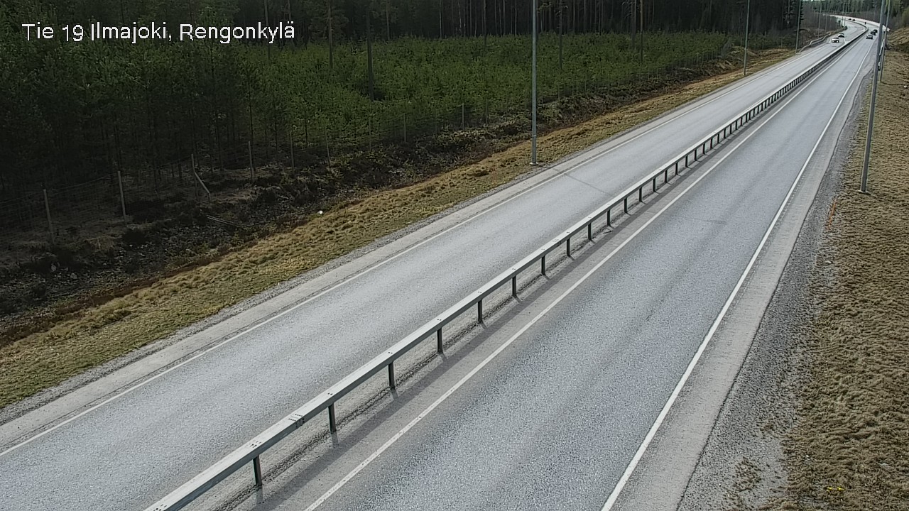 Weather Camera Image Väg 19 Ilmola, Rengonkylä, Ilmajoki, Etelä-Pohjanmaa