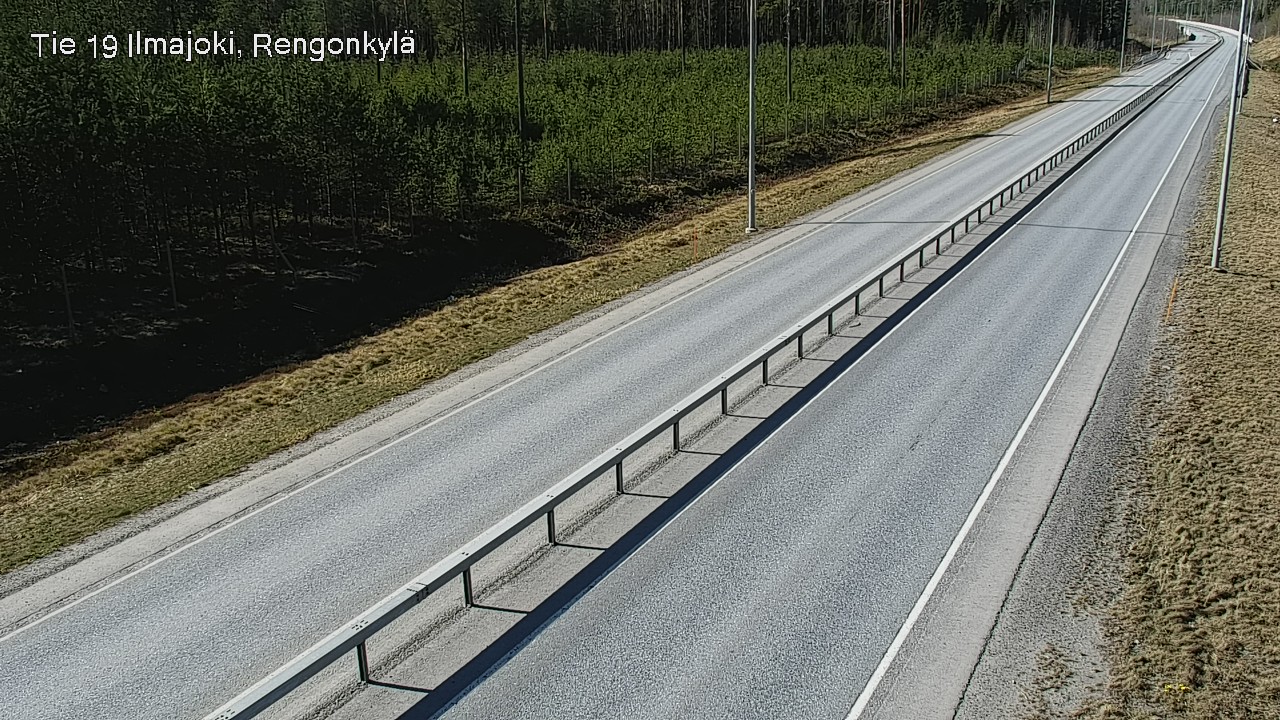 Weather Camera Image Väg 19 Ilmola, Rengonkylä, Ilmajoki, Etelä-Pohjanmaa