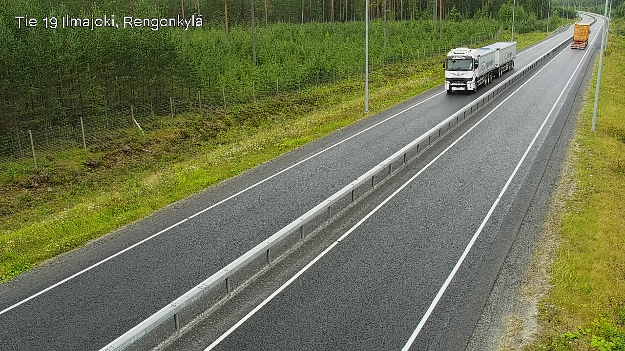 Weather Camera Image Road 19 Ilmajoki, Rengonkylä, Ilmajoki, Etelä-Pohjanmaa