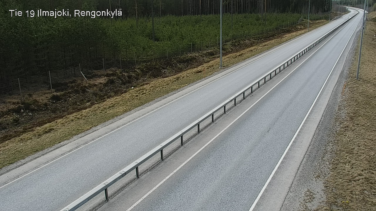 Weather Camera Image Väg 19 Ilmola, Rengonkylä, Ilmajoki, Etelä-Pohjanmaa