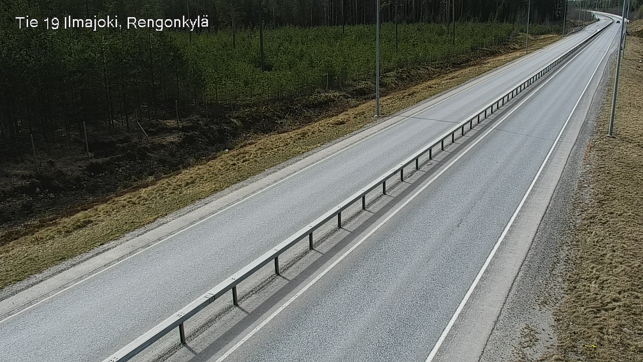 Weather Camera Image Väg 19 Ilmola, Rengonkylä, Ilmajoki, Etelä-Pohjanmaa