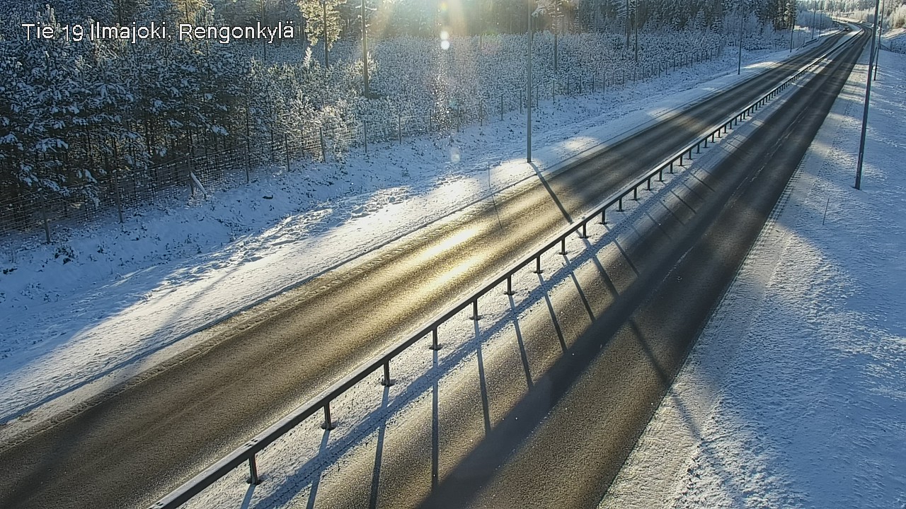 Weather Camera Image Väg 19 Ilmola, Rengonkylä, Ilmajoki, Etelä-Pohjanmaa