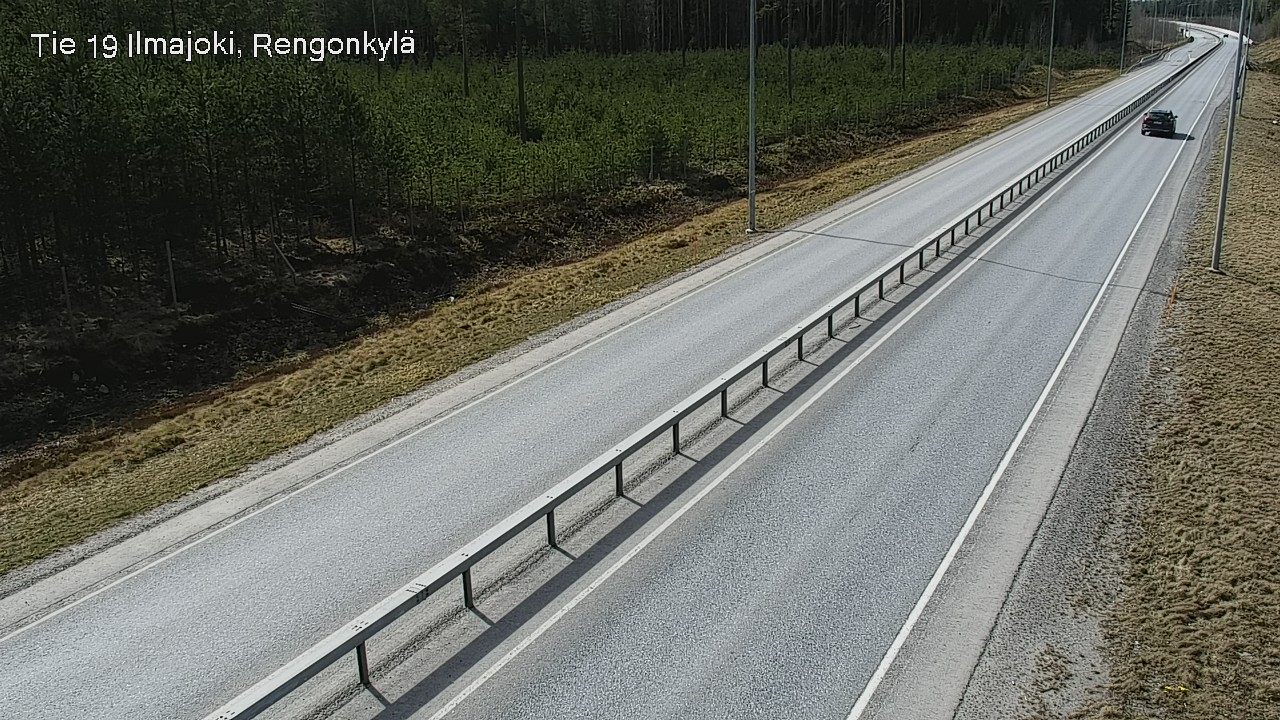 Weather Camera Image Väg 19 Ilmola, Rengonkylä, Ilmajoki, Etelä-Pohjanmaa