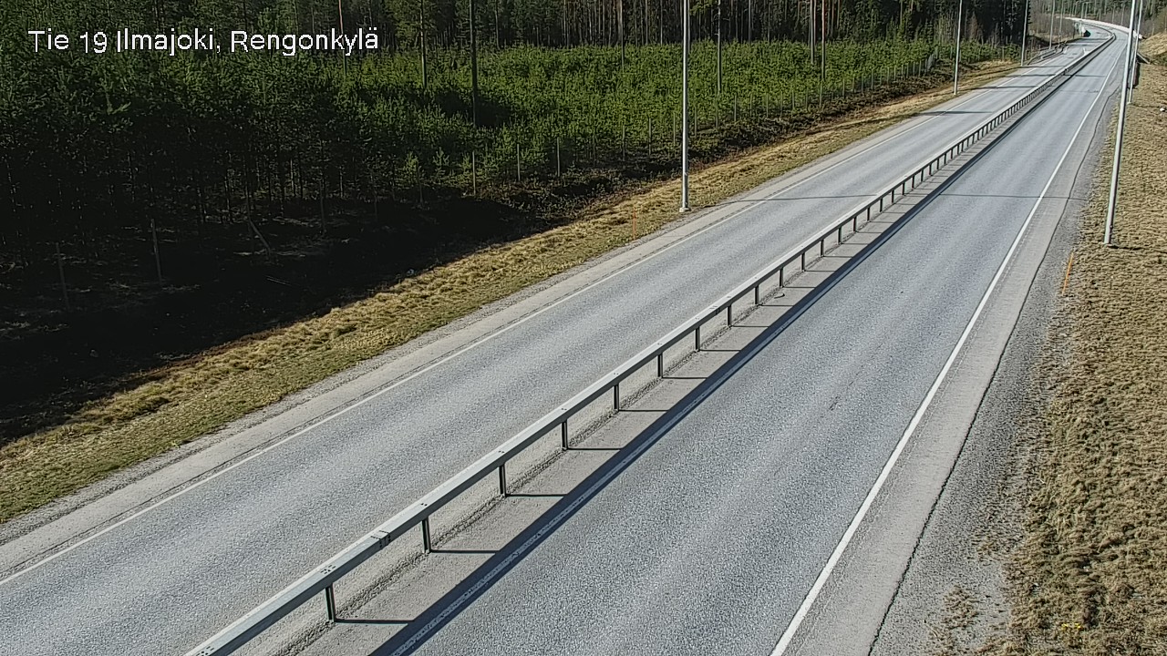 Weather Camera Image Väg 19 Ilmola, Rengonkylä, Ilmajoki, Etelä-Pohjanmaa