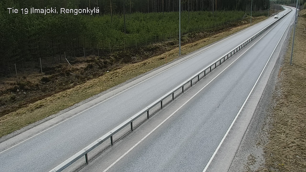 Weather Camera Image Väg 19 Ilmola, Rengonkylä, Ilmajoki, Etelä-Pohjanmaa