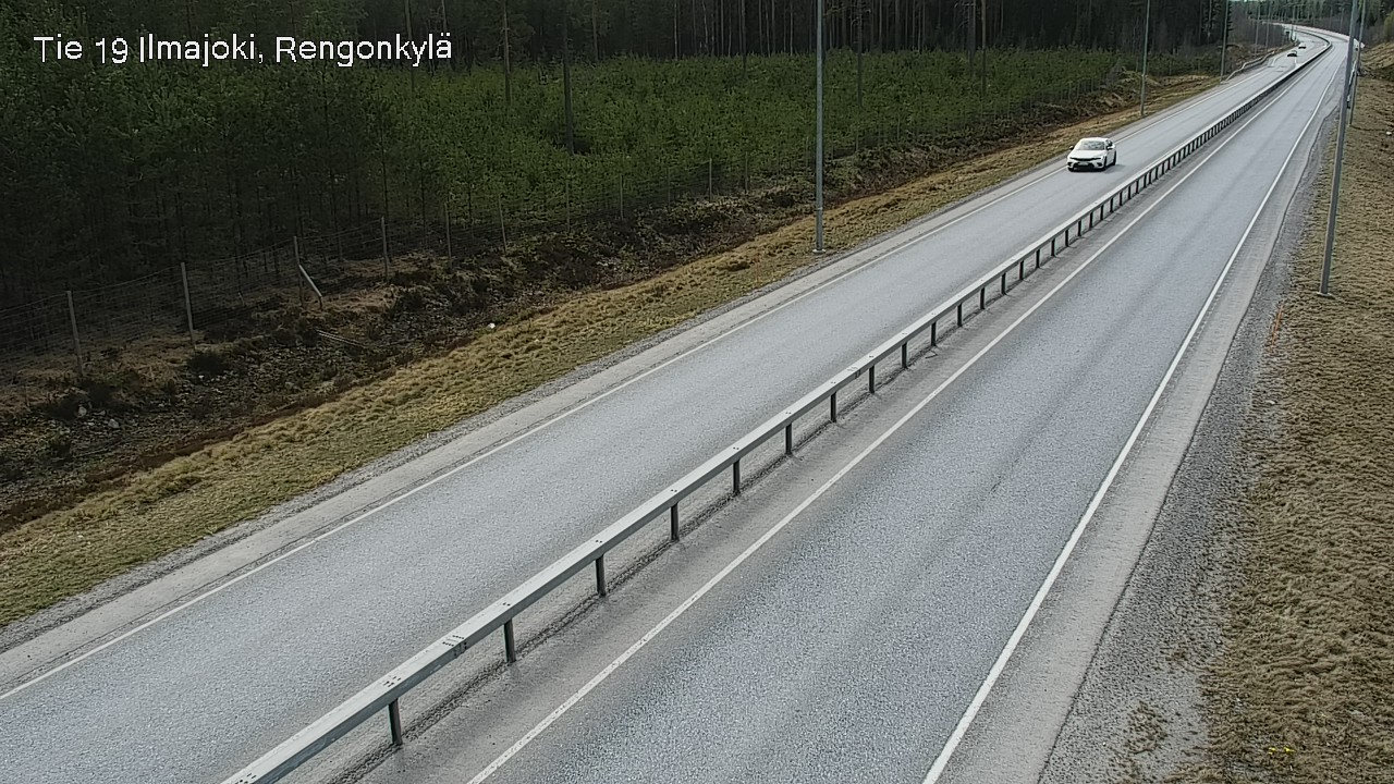 Weather Camera Image Väg 19 Ilmola, Rengonkylä, Ilmajoki, Etelä-Pohjanmaa