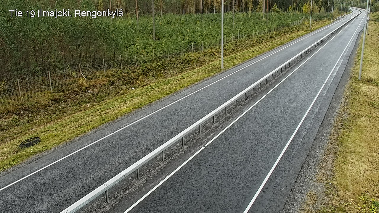 Weather Camera Image Väg 19 Ilmola, Rengonkylä, Ilmajoki, Etelä-Pohjanmaa
