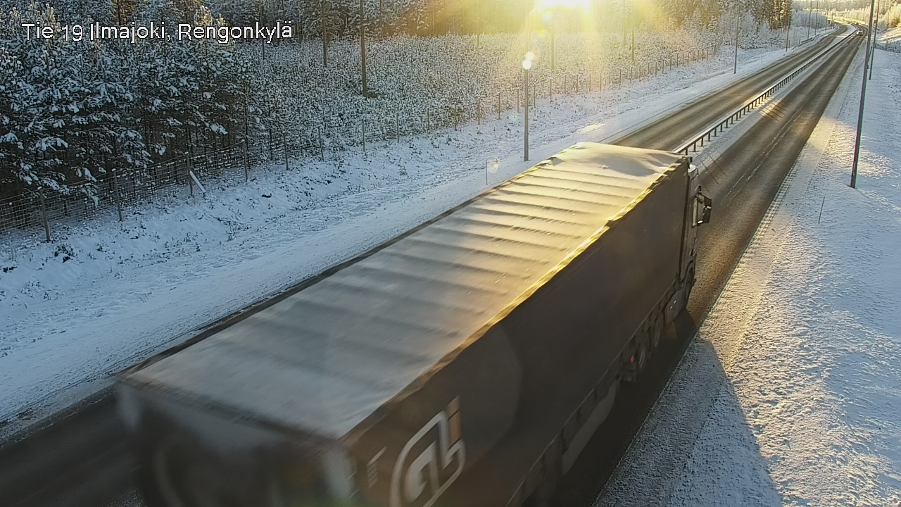 Weather Camera Image Väg 19 Ilmola, Rengonkylä, Ilmajoki, Etelä-Pohjanmaa